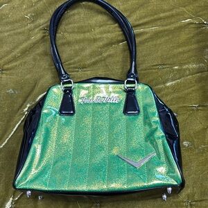 Lux de Ville green purse vlv pinup rockabilly vixen retro